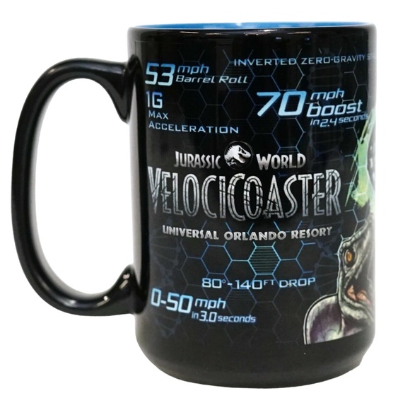 Universal Studios Jurassic World VelociCoaster Mug - Picture 2 of 4